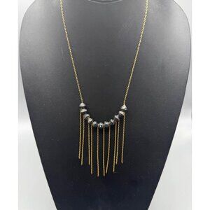 Necklace Fringe Dangle Chains Beaded 1/20 14K Gold Filled 21-23 inches